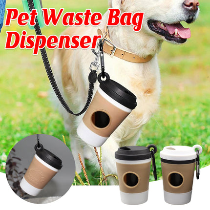Pet Waste Bag Dispenser Portable Dog Poop Bag Holder Outdoor Cleaning Accessory