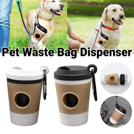 Pet Waste Bag Dispenser Portable Dog Poop Bag Holder Outdoor Cleaning Accessory