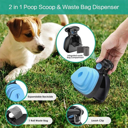 Pet Pooper Scooper Poop Scoop Dog Cat Waste Removal Foldable Pick Up Cleaner - Aimall