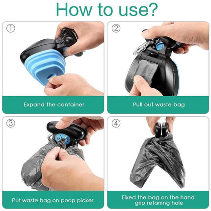 Pet Pooper Scooper Poop Scoop Dog Cat Waste Removal Foldable Pick Up Cleaner - Aimall
