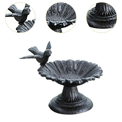 Retro Petal Shaped Bird Feeder Hanging Decorative Outdoor Garden Bird Feeding
