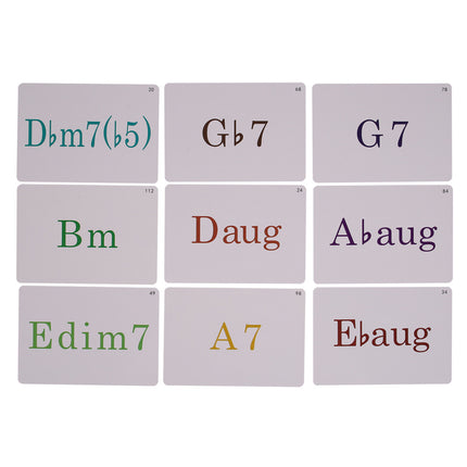 Portable Colorful Beginner Piano Chord Chart Piano Fingering Chart Easy To Read