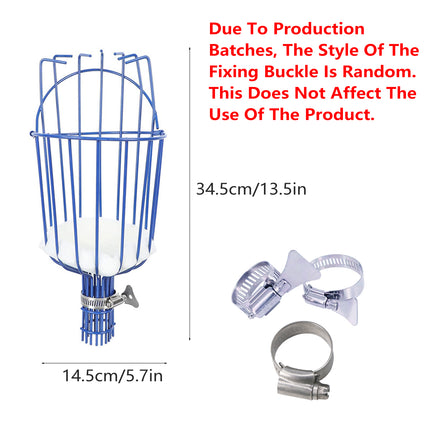 High Reach Metal Fruit Picker Head for Apple Citrus Mango Harvesting