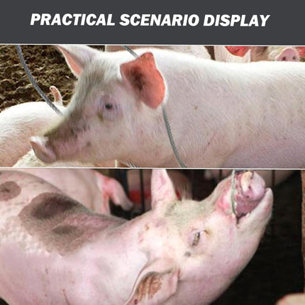 Stainless Steel Telescopic Pig Sheathing Pig Grabber Livestock Farm Tool for Pig