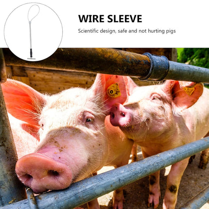 Stainless Steel Telescopic Pig Sheathing Pig Grabber Livestock Farm Tool for Pig