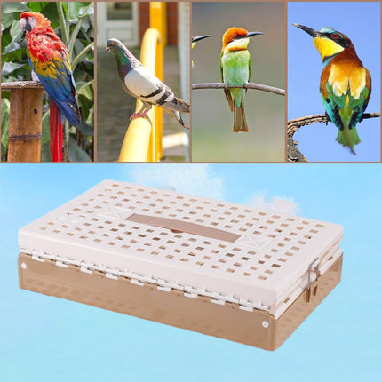 Pigeon Cage Foldable Plastic Homing Pigeon Crate Carrier Training Transport Box