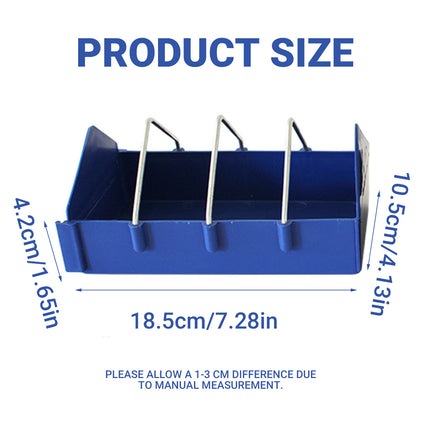 2PCS Plastic Pigeon Feeder Trough Durable Weather Resistant for Poultry Feeding