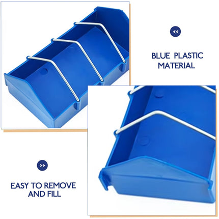 2PCS Plastic Pigeon Feeder Trough Durable Weather Resistant for Poultry Feeding