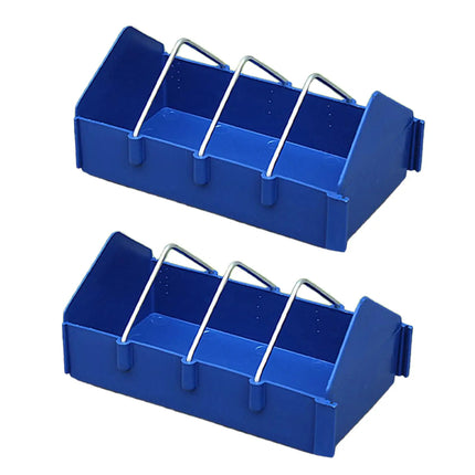2PCS Plastic Pigeon Feeder Trough Durable Weather Resistant for Poultry Feeding