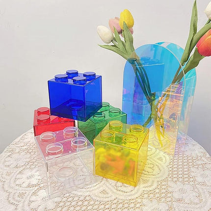 6pcs Stackable Building Blocks Coin Bank Toy Savings Jar Gift for Young Users