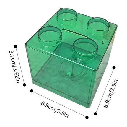 6pcs Stackable Building Blocks Coin Bank Toy Savings Jar Gift for Young Users