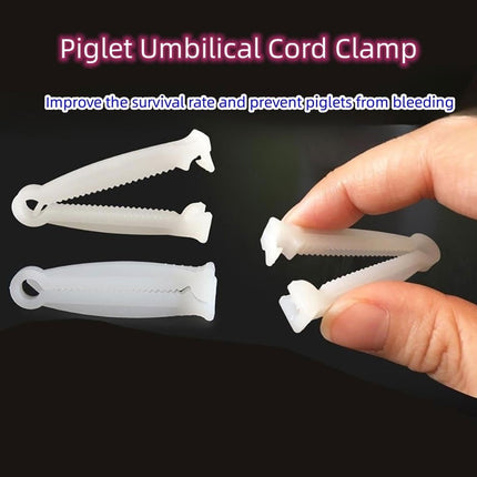Piglet Umbilical Cord Clips Umbilical Cord Protectors Farm Use Supplies 100pcs