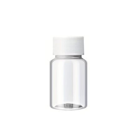 100 Pcs Clear Plastic Bottle with Lid 15 20 30ml for Pills Powder Craft Beads