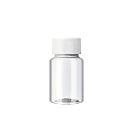 100 Pcs Clear Plastic Bottle with Lid 15 20 30ml for Pills Powder Craft Beads