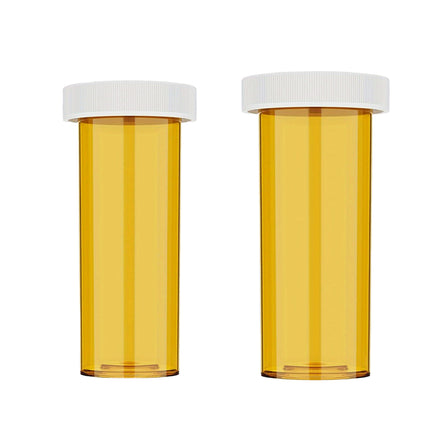 100PCS Sealed Twist Off Pill Bottles 6 Or 8 Dram Food Grade Transparent Portable