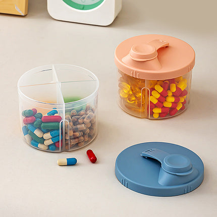 3Pcs Portable Pill Organizer Weekly Medicine Compartment Box Travel Daily Use