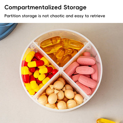 3Pcs Portable Pill Organizer Weekly Medicine Compartment Box Travel Daily Use