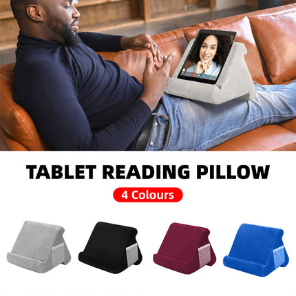 Multi Angle Soft Pillow Tablet Stand Holder Reading Cushion for Phone Phablet