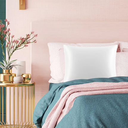 Silk Envelope Pillowcase Soft Satin Protective Cover for Bed Sleep Comfort