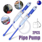 2X Oil Water Battery Liquid Transfer Hand Pipe Pump Fishbowl Electric Siphon