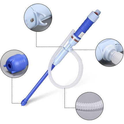 2X Oil Water Battery Liquid Transfer Hand Pipe Pump Fishbowl Electric Siphon