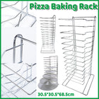 Pizza Baking Rack 14-Tier Iron Pizza Stand Easy to Storage for Kitchen Oven Use