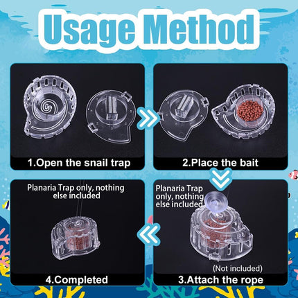 Aquarium Planted Tank Planaria Catcher Chemical Free Trap Fish Tank Pest Control