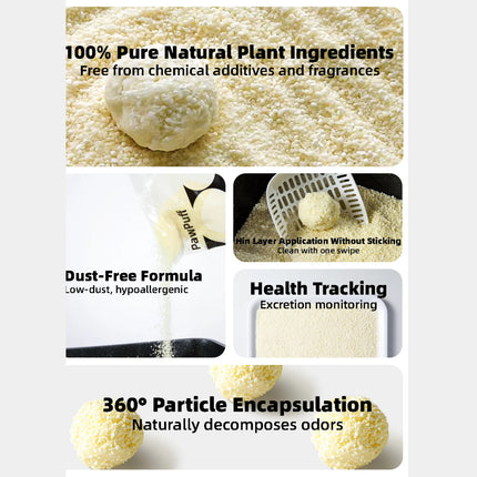 PawPuff 100 percent  Natural Plant Based Cat Litter Corn and Cassava 2bags 5kg