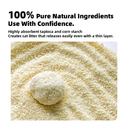 PawPuff 100 percent  Natural Plant Based Cat Litter Corn and Cassava 2bags 5kg