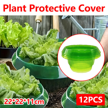 12PCS Round Plant Protection Cover Flower Pot Shield Reusable Garden Plant Cover