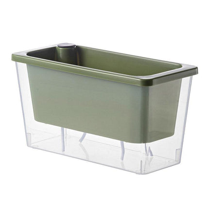 Balcony Vegetable Pot Planter Lazy Self Priming Flower Pot for Indoor Gardening