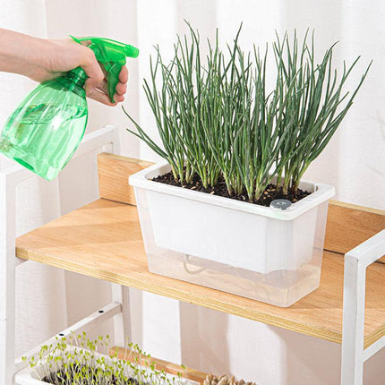 Balcony Vegetable Pot Planter Lazy Self Priming Flower Pot for Indoor Gardening