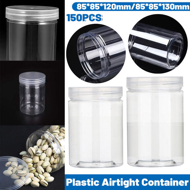 150PCS Thickened Clear Food-Grade Airtight Container with Lids Leak Proof