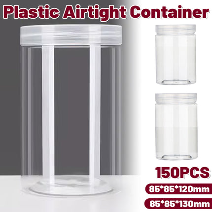 150PCS Thickened Clear Food-Grade Airtight Container with Lids Leak Proof