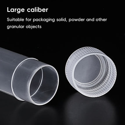 200 Pcs Clear Plastic Storage Bottle with Lid for Pills Beads Craft Small Items