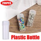 200 Pcs Clear Plastic Storage Bottle with Lid for Pills Beads Craft Small Items