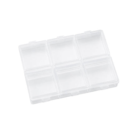 Clear 6 Compartment Parts Boxes 30 Pack PP S M Sizes