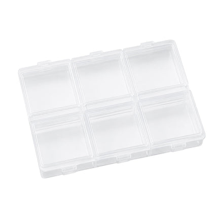Clear 6 Compartment Parts Boxes 30 Pack PP S M Sizes