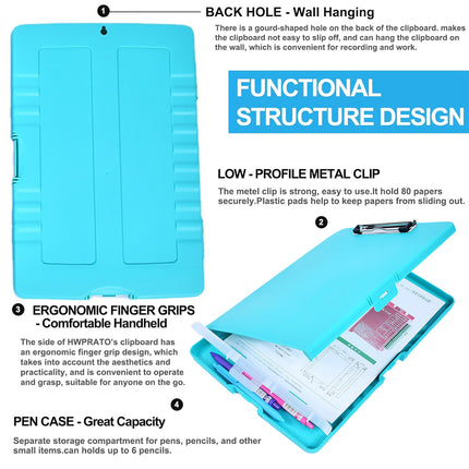 Multi Functional Clipboard Document Box Office Organizer Waterproof Durable
