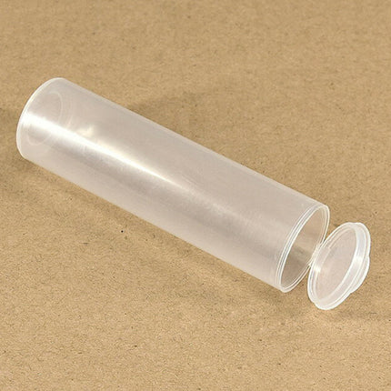 20Pcs Plastic Cylinder Container Clear Small Item Storage Lab Specimen Storage
