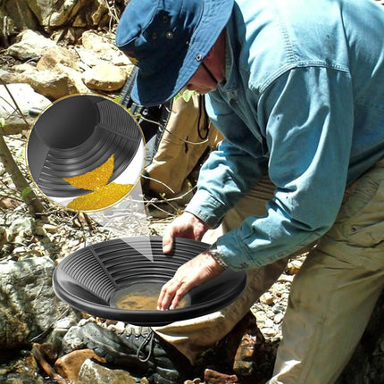 Plastic Gold Panning Basin Portable Hand Wash Mining Sluice Prospecting Tool