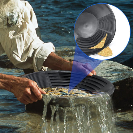 Plastic Gold Panning Basin Portable Hand Wash Mining Sluice Prospecting Tool