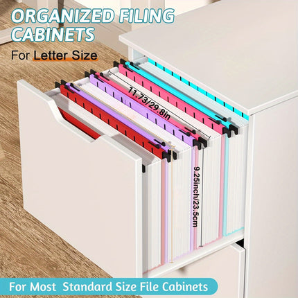 6PCS Hanger Clip Suspension File Folders Durable Plastic For Document Paper Use
