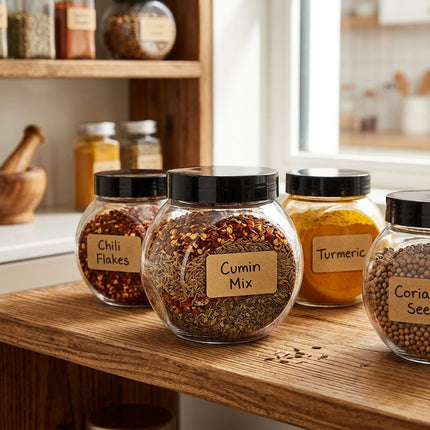 Clear Plastic Storage Jars 50 Pack Black or Clear Lids