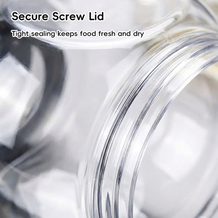 Clear Plastic Storage Jars 50 Pack Black or Clear Lids