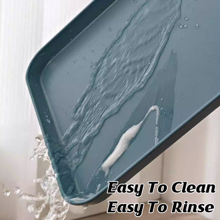 10 Pack Wheat Straw Serving Trays 43x30.5cm Stackable Easy Clean