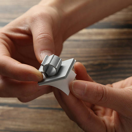Adhesive Plastic Pipe Clamps 6.4mm 10 Pack Grey