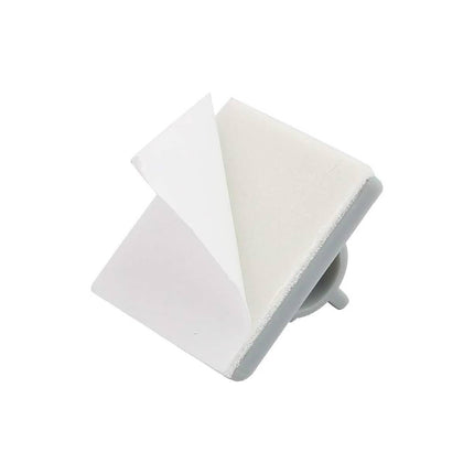 Adhesive Plastic Pipe Clamps 6.4mm 10 Pack Grey