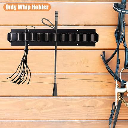 Long Whip Tool Storage Rack Horse Gear and Whip Rack Wall Mount Organizer