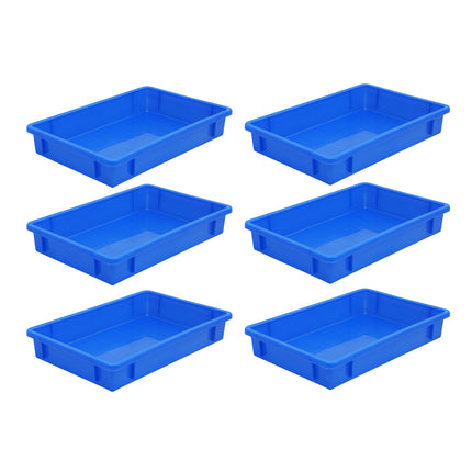 6PCS Stackable Plastic Freezer Food Containers Durable Kitchen Storage Box